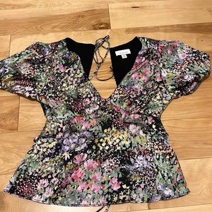 Top shop backless blouse. New without tags, never worn